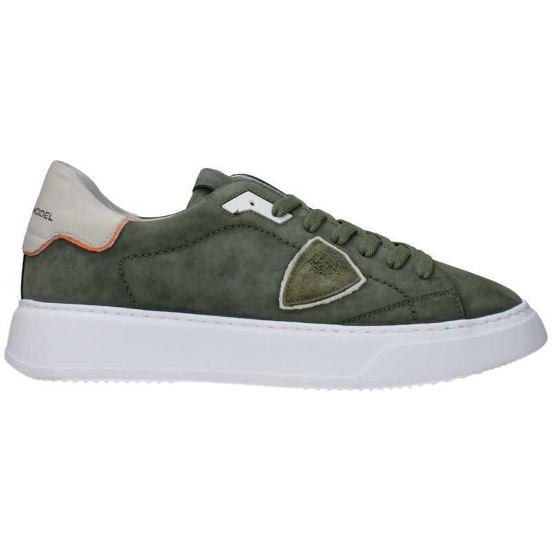 Philippe Model Green Leather Sneakers, theFeinheit