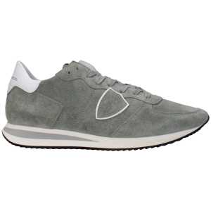 Philippe Model Green Leather Sneakers
