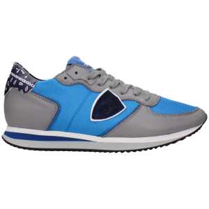 Philippe Model Blue Fabric Sneakers