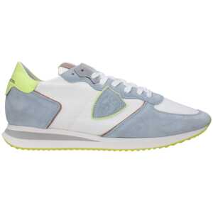 Philippe Model White Fabric Sneakers