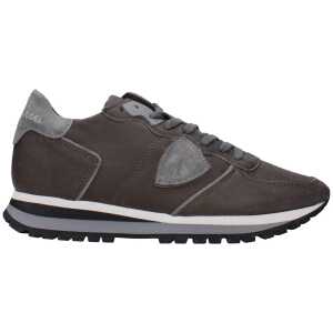 Philippe Model Gray Leather Sneakers