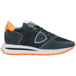 Philippe Model Green Fabric Sneakers