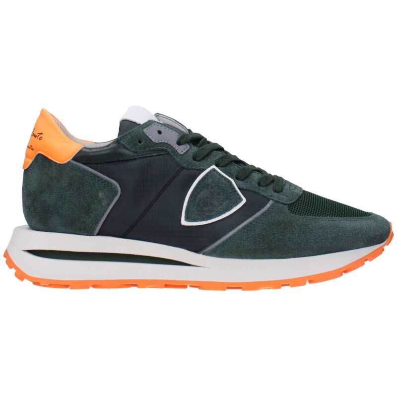 Philippe Model Green Fabric Sneakers, theFeinheit
