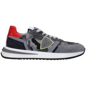 Philippe Model Gray Fabric Sneakers