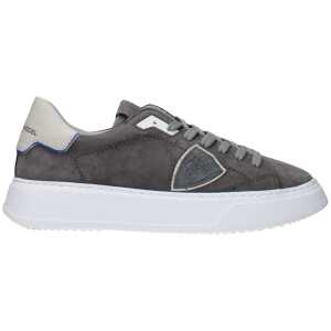 Philippe Model Gray Leather Sneakers