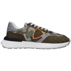 Philippe Model Green Fabric Sneakers