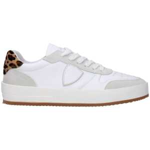 Philippe Model White Leather Sneakers