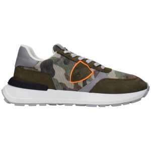 Philippe Model Green Fabric Sneakers