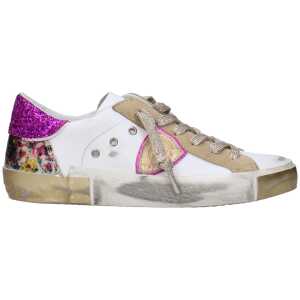 Philippe Model White Leather Sneakers