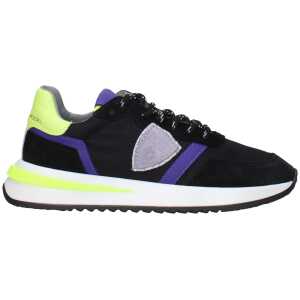 Philippe Model Black Fabric Sneakers