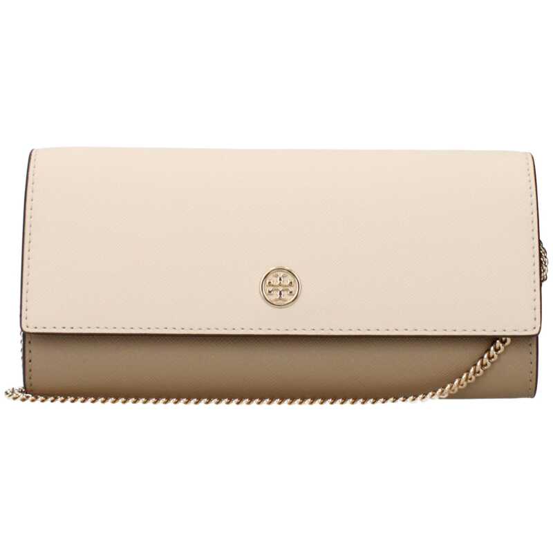 Tory Burch Beige Leather Clutch Bag, theFeinheit