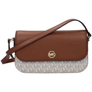 Michael Kors Brown Fabric Crossbody Bag