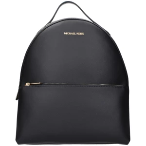 Michael Kors Black Leather Backpacks