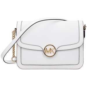 Michael Kors White Leather Crossbody Bag