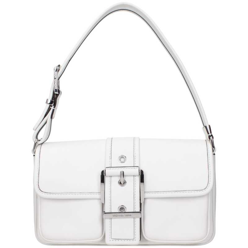 Michael Kors White Leather Shoulder Bag, theFeinheit