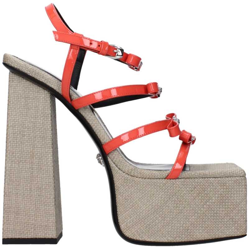 Versace Orange Leather Sandal, theFeinheit