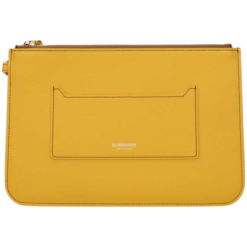 Burberry Yellow Leather Clutch Bag, theFeinheit