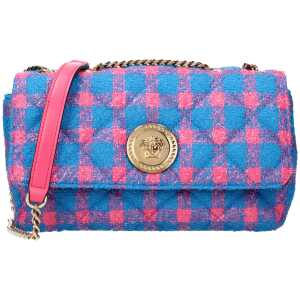Versace Blue Fabric Crossbody Bag