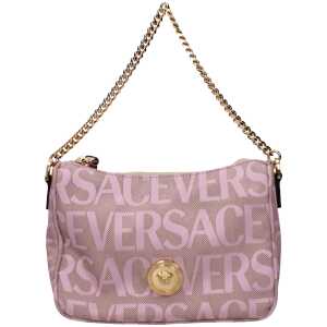 Versace Pink Fabric Handbag
