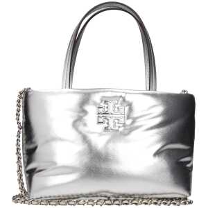 Tory Burch Gray Leather Handbag