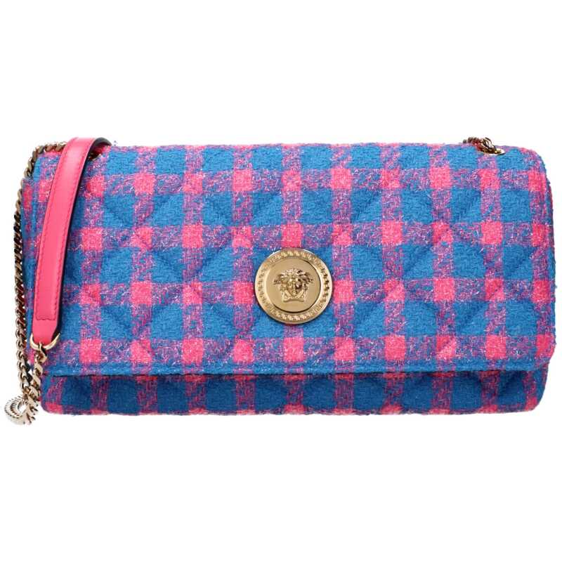 Versace Blue Fabric Crossbody Bag, theFeinheit