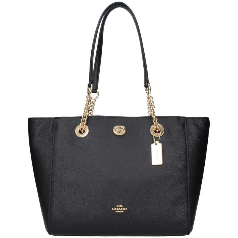 COACH Black Leather Shoulder Bag, theFeinheit