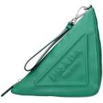 Prada Green Leather Clutch Bags