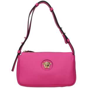Versace Pink Leather Shoulder Bag