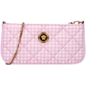 Versace Pink Fabric Shoulder Bag