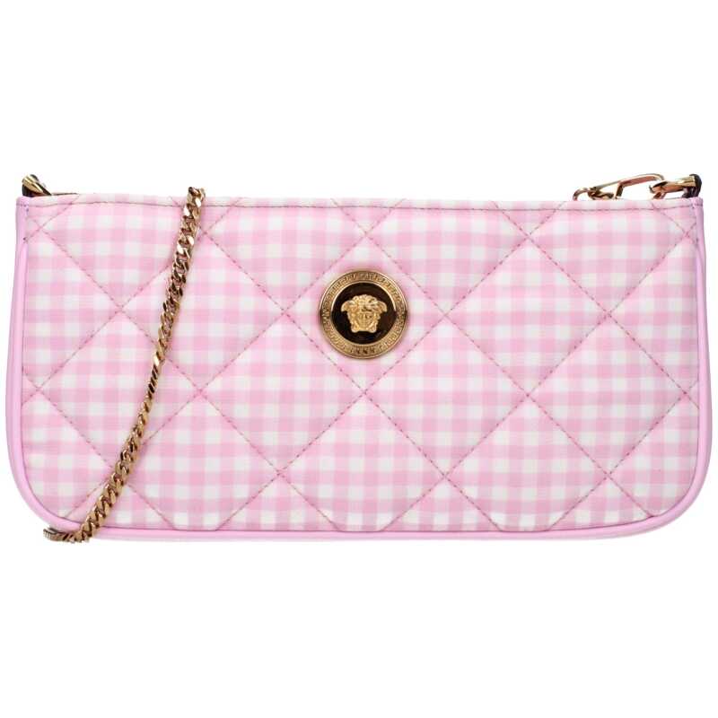 Versace Pink Fabric Shoulder Bag, theFeinheit