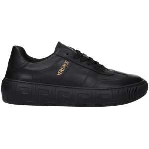Versace Black Leather Sneakers