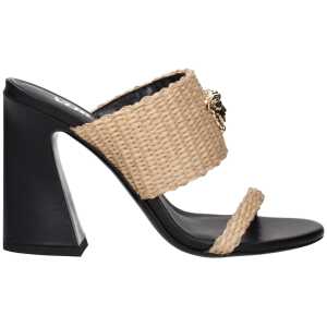 Versace Beige Raffia Sandal