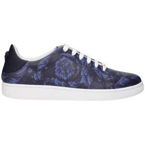 Versace Blue Leather Sneakers