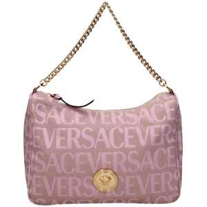 Versace Beige Fabric Handbag