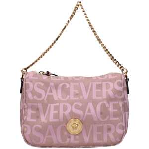 Versace Pink Fabric Handbag
