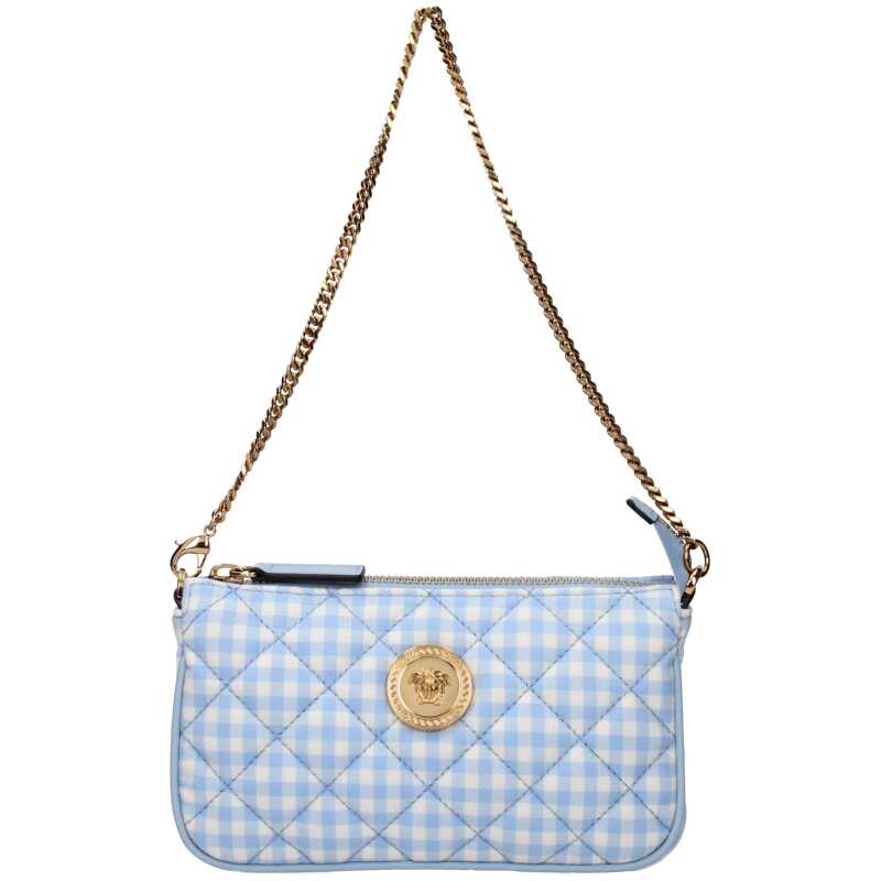 Versace Light Blue Fabric Handbag, theFeinheit