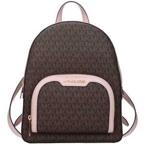 Michael Kors Brown Fabric Backpack