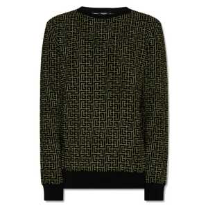 Balmain Green Wool Sweater