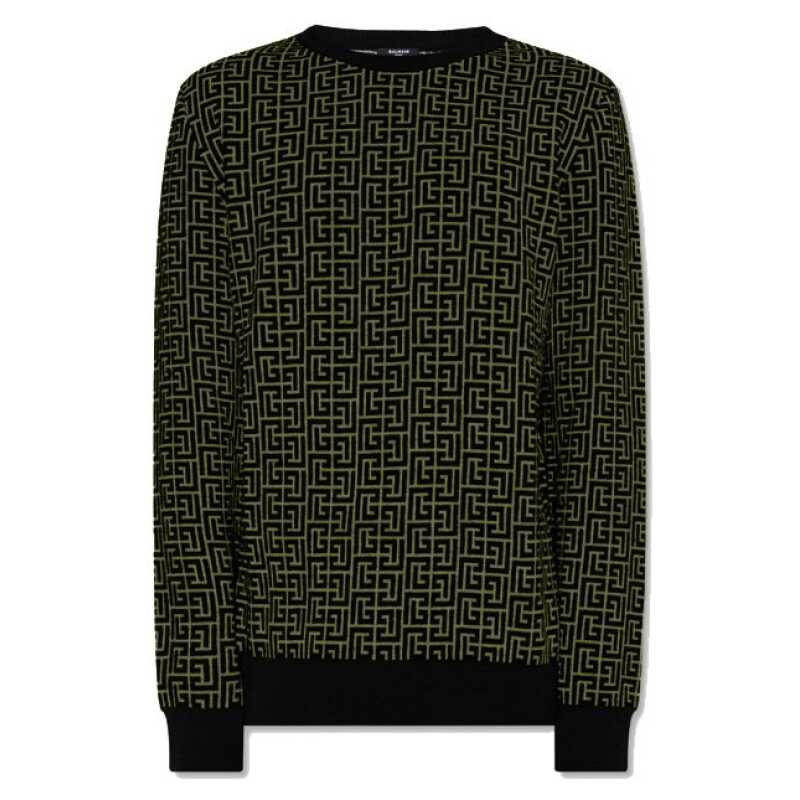 Balmain Green Wool Sweater, theFeinheit