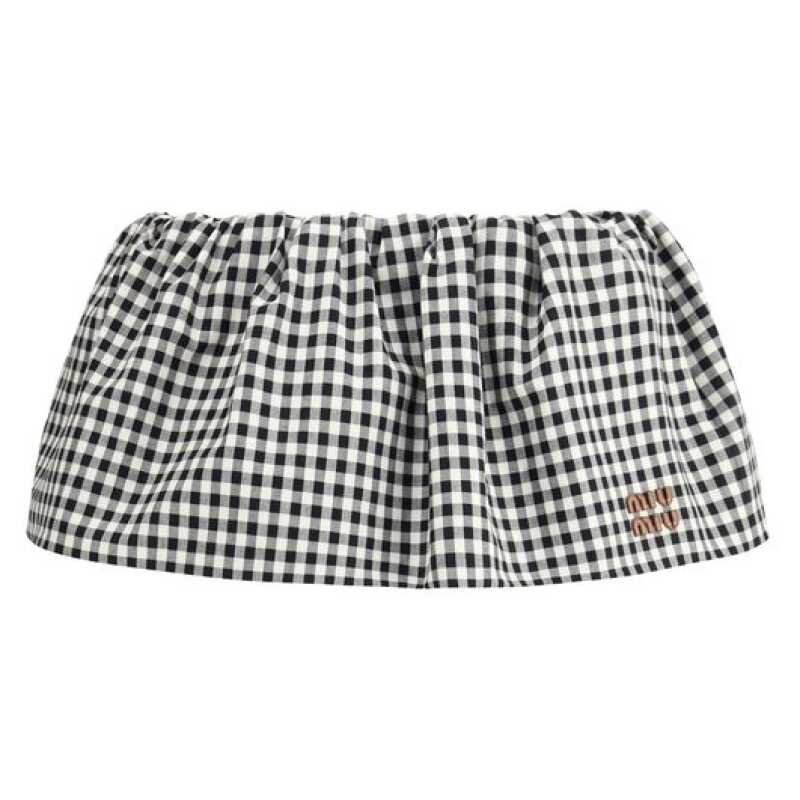Miu Miu Vichy pattern Miniskirt, theFeinheit