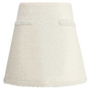 Self-Portrait Pearls bouclé Miniskirt