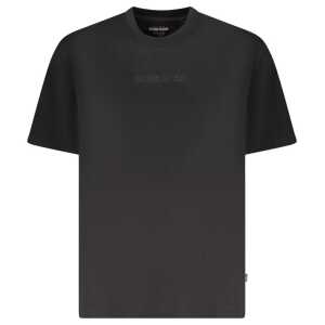 Guess Jeans Black Cotton Men Oversize T-Shirt