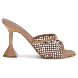 Amina Muaddi Lupita Crystal Sandals