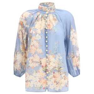 Zimmermann Cascadian Blouse with puff sleeves