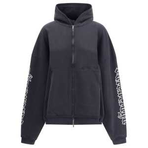 Balenciaga Blackletter script motif Hoodie