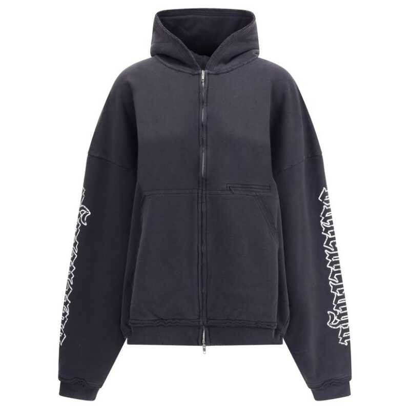 Balenciaga Blackletter script motif Hoodie, theFeinheit