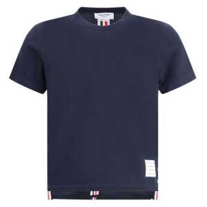 Thom Browne RELAXED FIT SHORT SLEEVE TEE W/ CENTER B