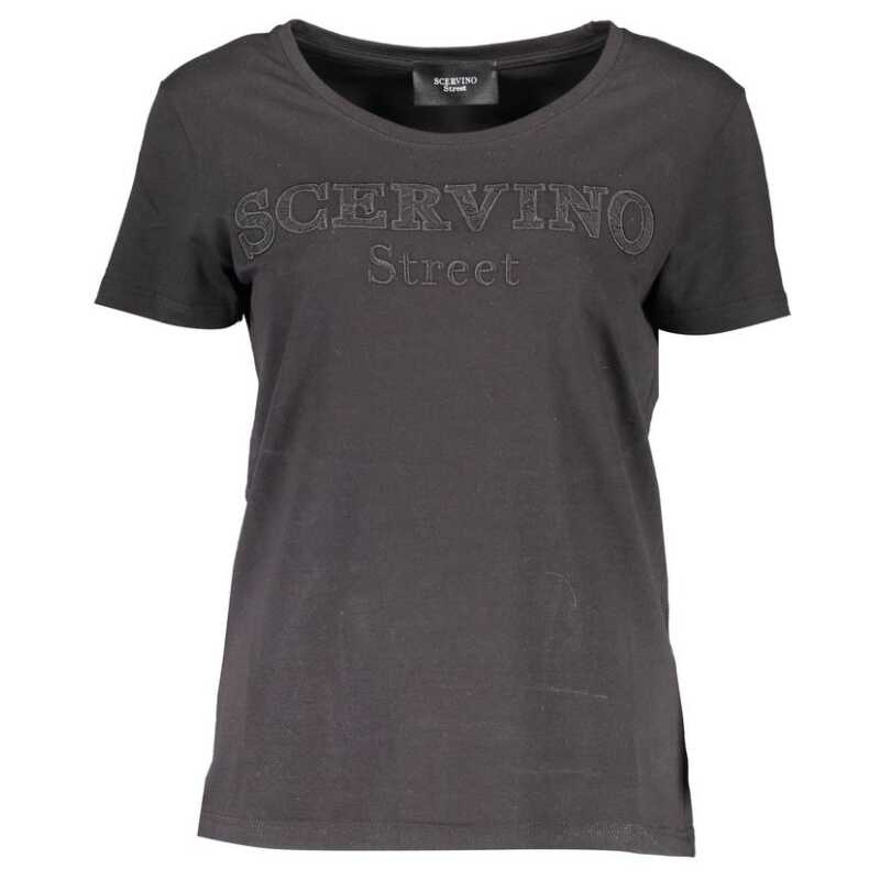 Scervino Street Black Cotton Tops &amp; T-Shirt, theFeinheit