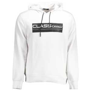 Cavalli Class White Cotton Sweater
