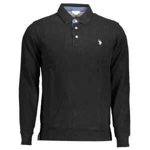 U.S. POLO ASSN. Black Cotton Polo Shirt